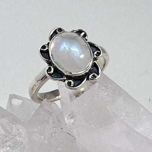 Ring - Rainbow Moonstone - Size 8