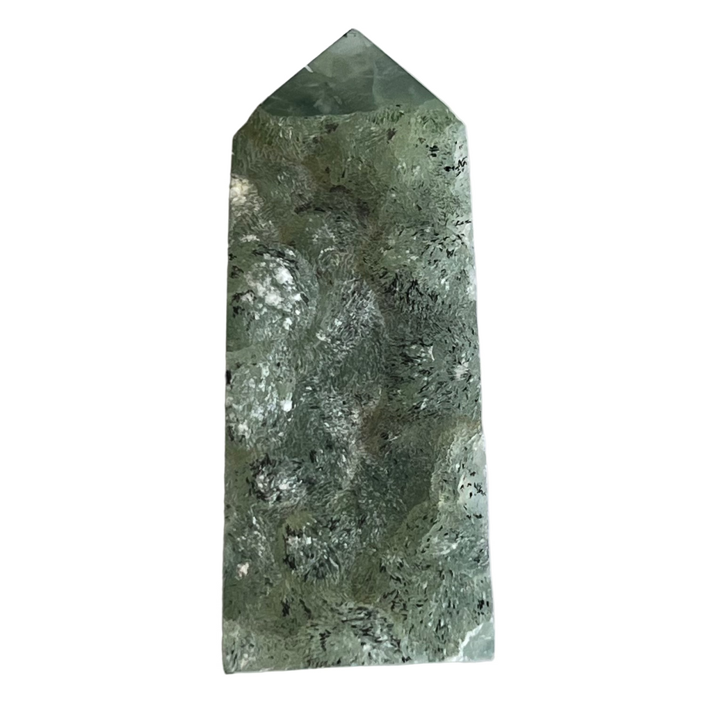 Prehnite (with Tourmaline) - Tower