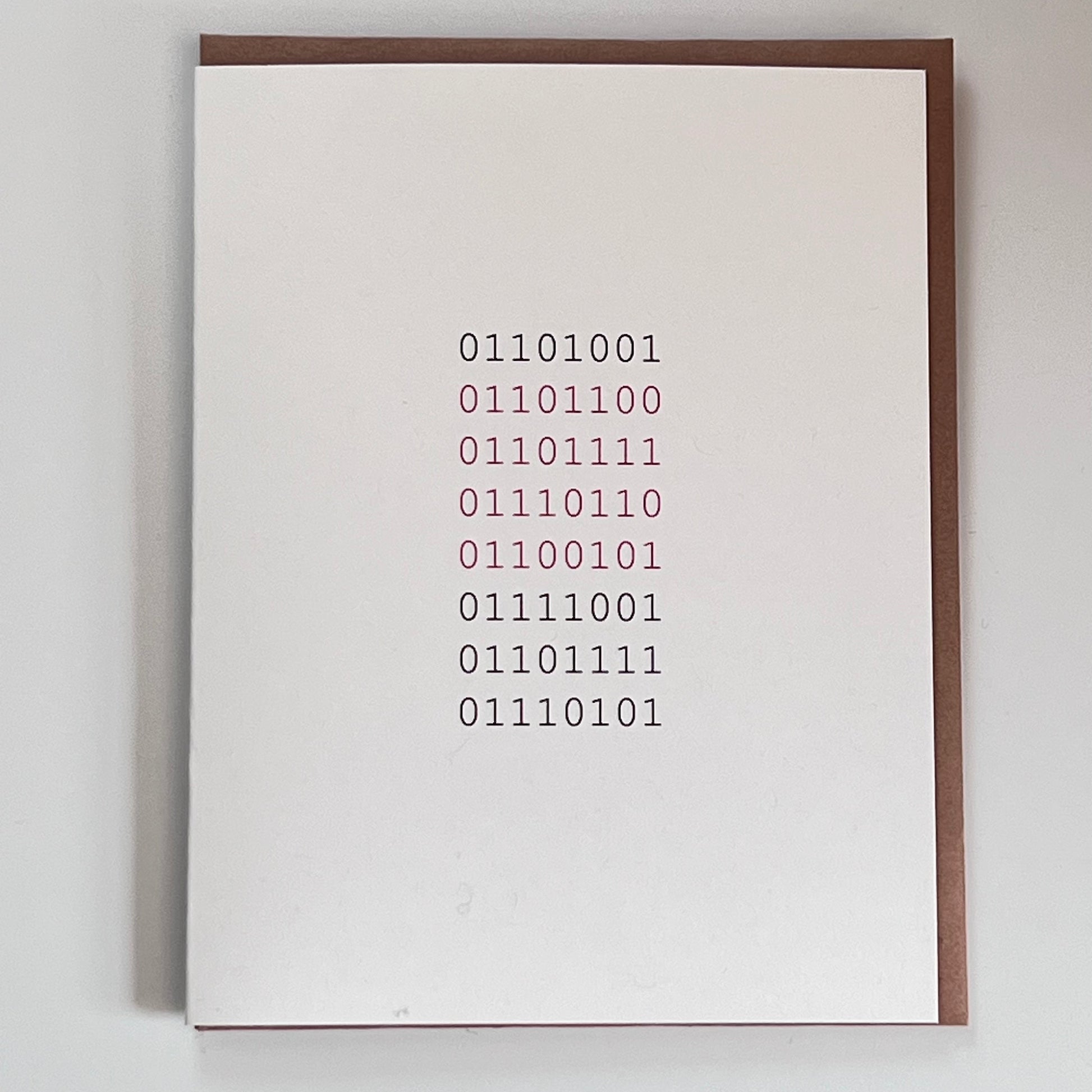 Card by Eleven Love - I Love You in "Nerd"