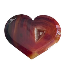 Load image into Gallery viewer, Carnelian Flat Heart with Stand
