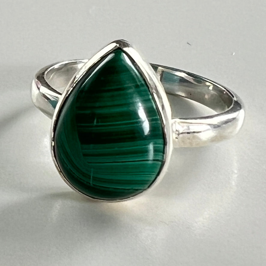 Ring - Malachite - Size 8