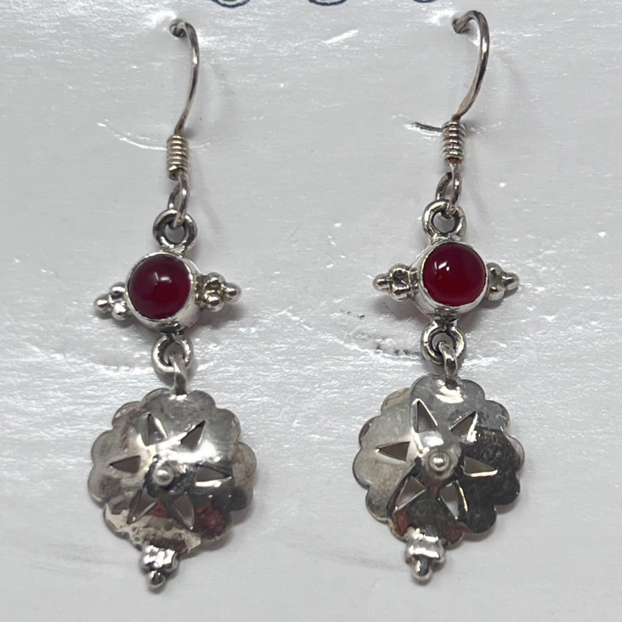 Earrings - Carnelian