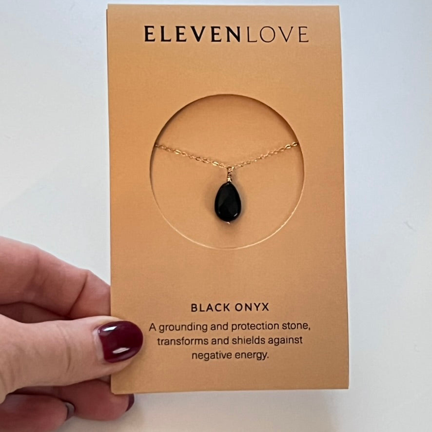 Black Onyx Necklace by Eleven Love