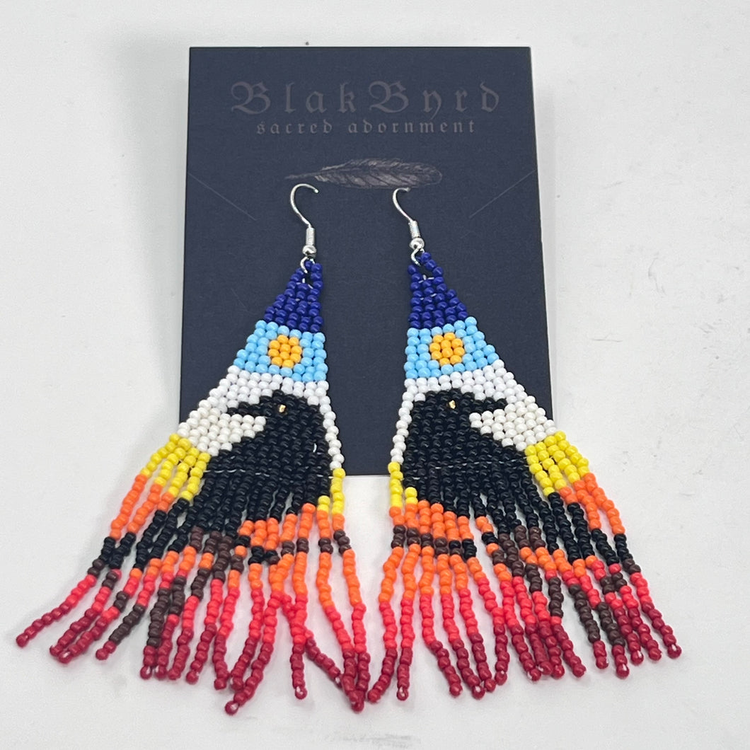 Beaded Earrings by BlakByrd