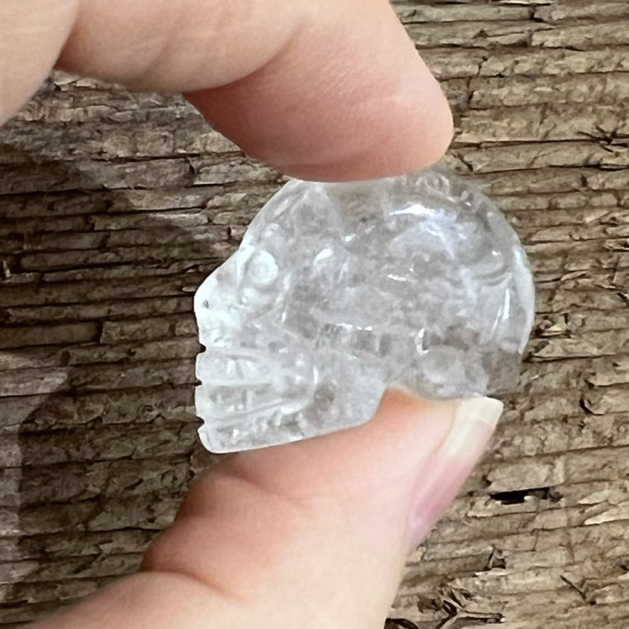 Mini Skull - Clear Quartz