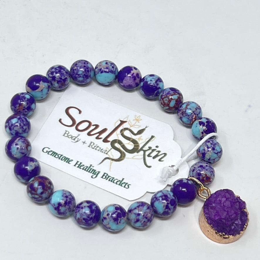 Bracelet by SoulSkin - Impression Jasper & Druzy