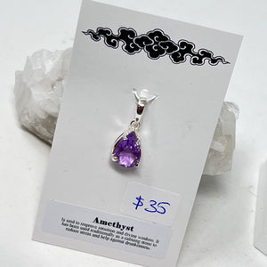 Pendant - Amethyst (Faceted)
