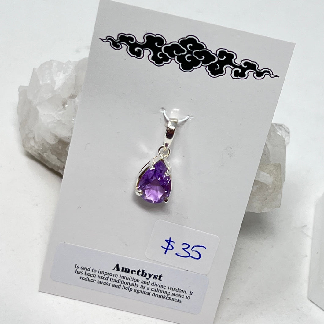 Pendant - Amethyst (Faceted)