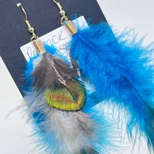 Load image into Gallery viewer, Feather Earrings by BlakByrd - Peacock &amp; Pheasant
