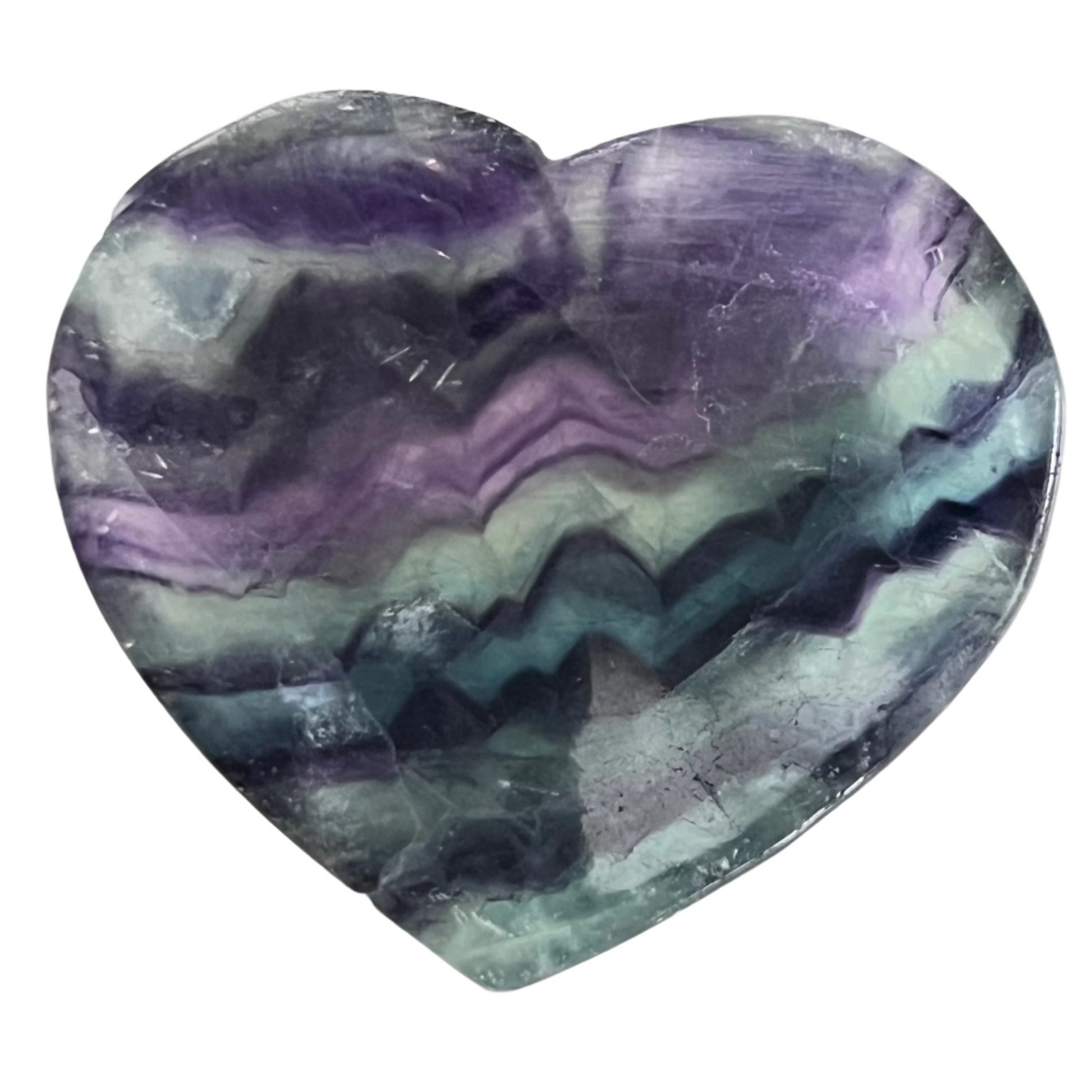 Rainbow Fluorite Heart Bowl