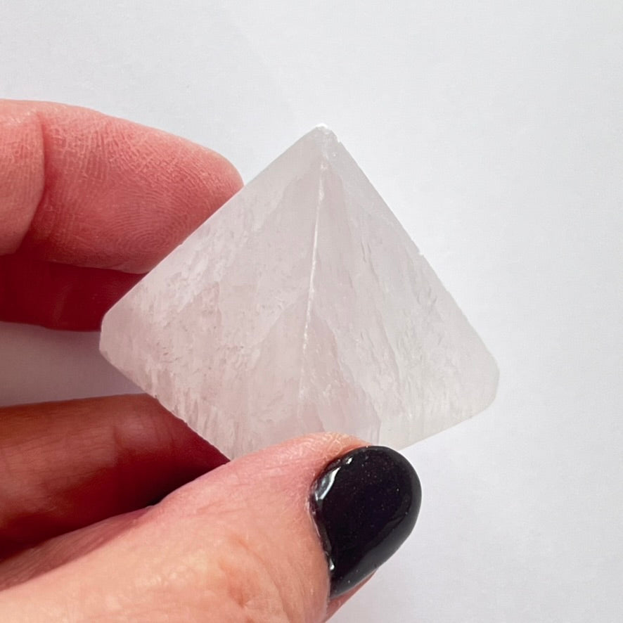 Selenite Pyramid (2 sizes)