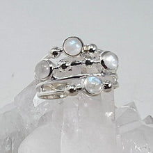 Load image into Gallery viewer, Ring - Rainbow Moonstone - Size 7 &amp; 9
