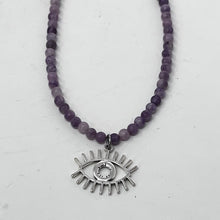 Load image into Gallery viewer, Necklace by SoulSkin - Lepidolite Cosmic Eye
