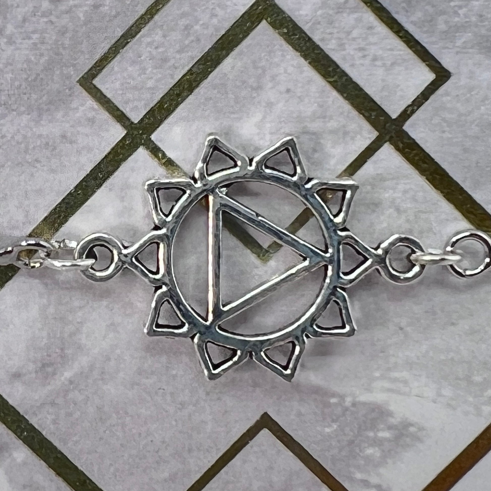 Bracelet (Adjustable) Chakra Symbol by Crafted Alchemy Co (Options) ON SALE