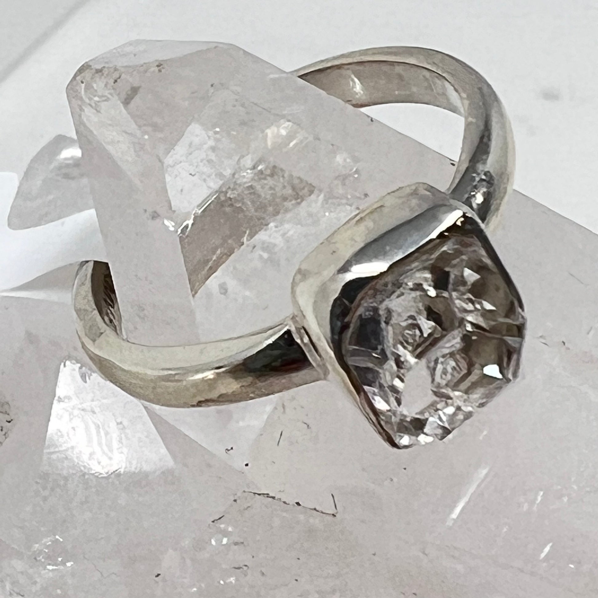 Ring - Herkimer Diamond - Size 8