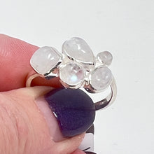 Load image into Gallery viewer, Ring - Rainbow Moonstone Size 8 &amp; 9
