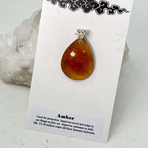 Pendant - Amber (Teardrop)