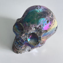 Load image into Gallery viewer, Skull - Sphalerite Aura Titanium
