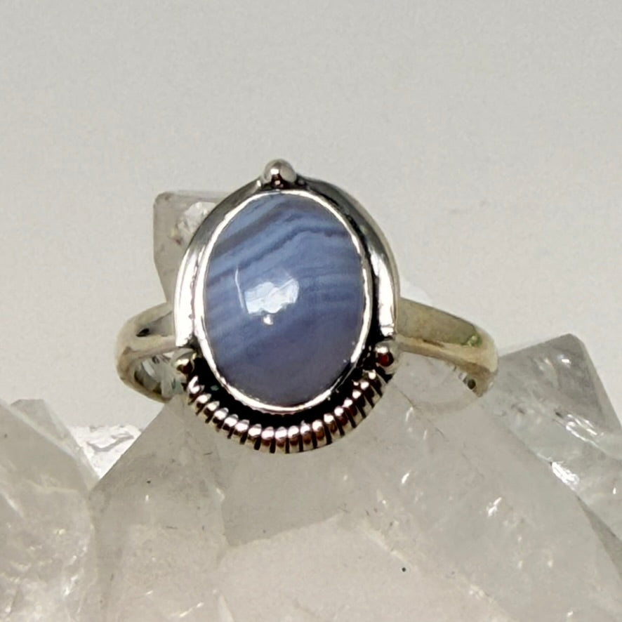 Ring - Blue Lace Agate - Size 10