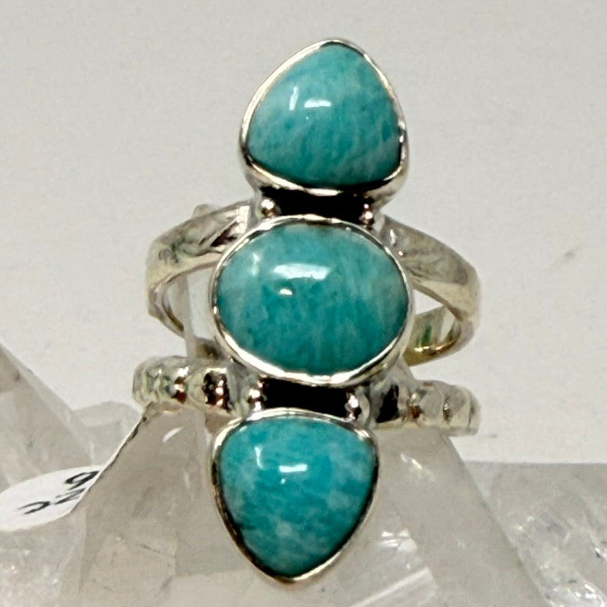 Ring - Amazonite  (Quebec)- Size 6