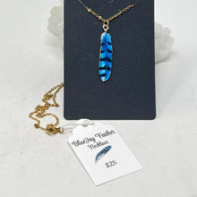 Load image into Gallery viewer, Necklace by SoulSkin - Blue Jay Feather
