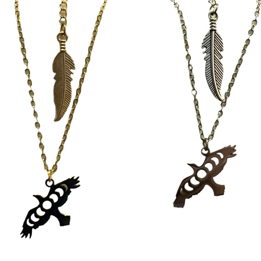 Raven Moon Neckace by Cunning & Kind (Gold Plated Stainless Steel)