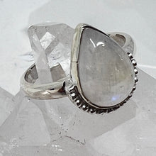 Load image into Gallery viewer, Ring - Rainbow Moonstone Size 9

