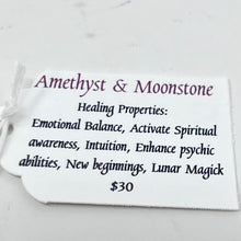 Load image into Gallery viewer, Bracelet by SoulSkin - Amethyst &amp; Moonstone
