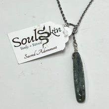 Load image into Gallery viewer, Necklace by SoulSkin - Kyanite Crystal (Lariat Gemstone Pendant)
