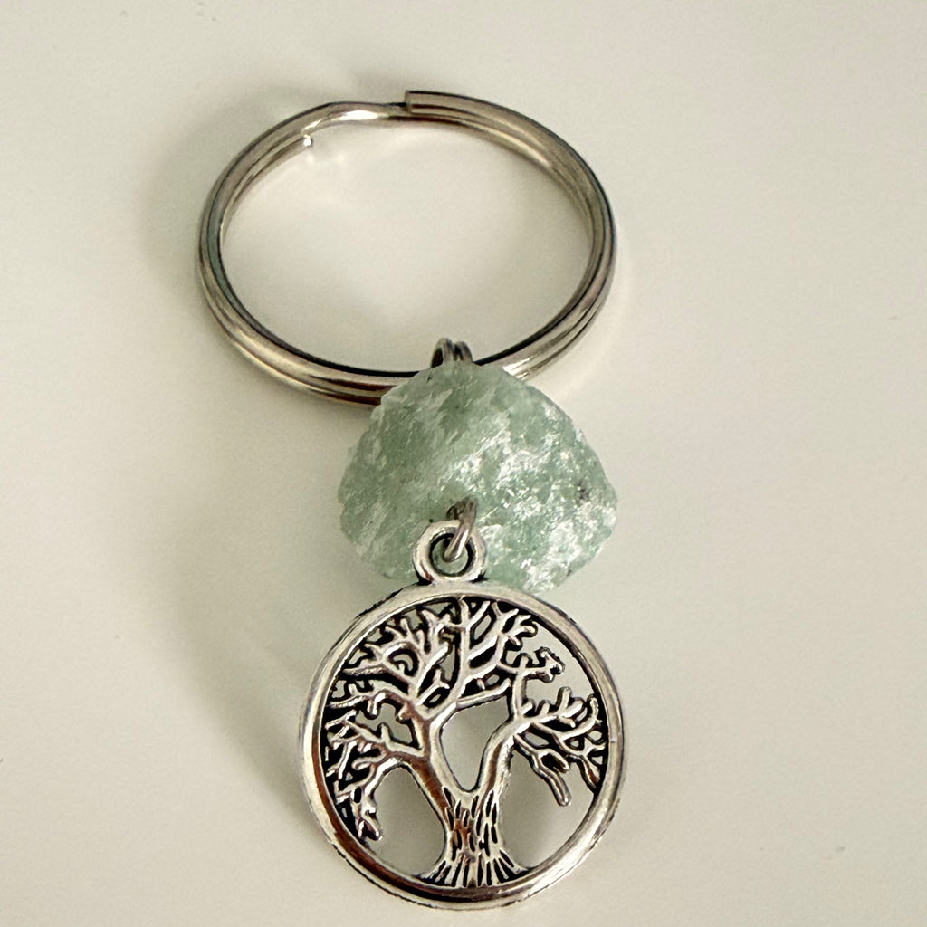 Tree of Life/Green Aventurine Keychain