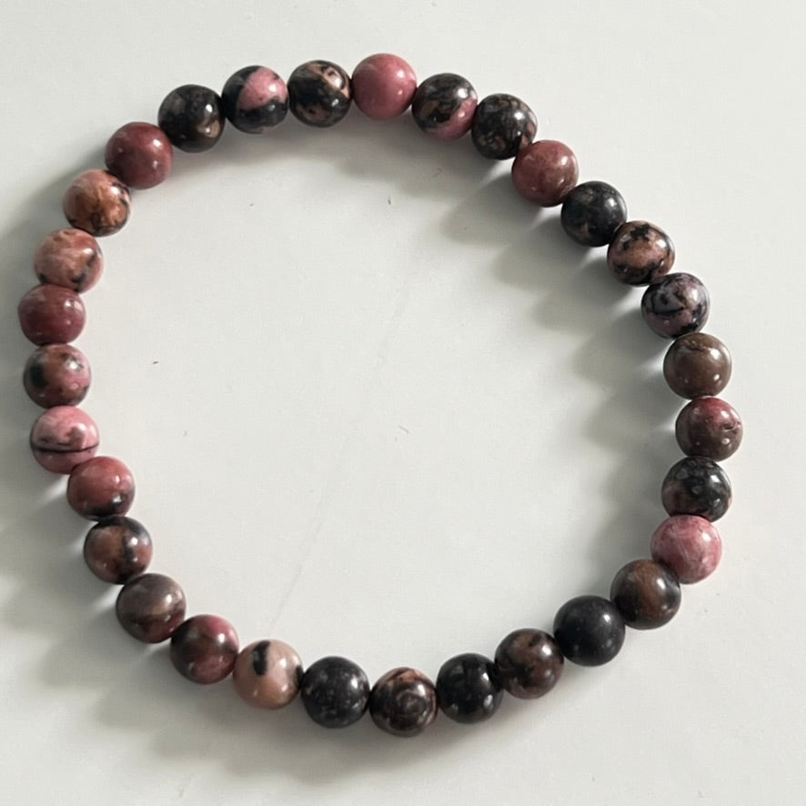 Bracelet - Rhodonite 6mm