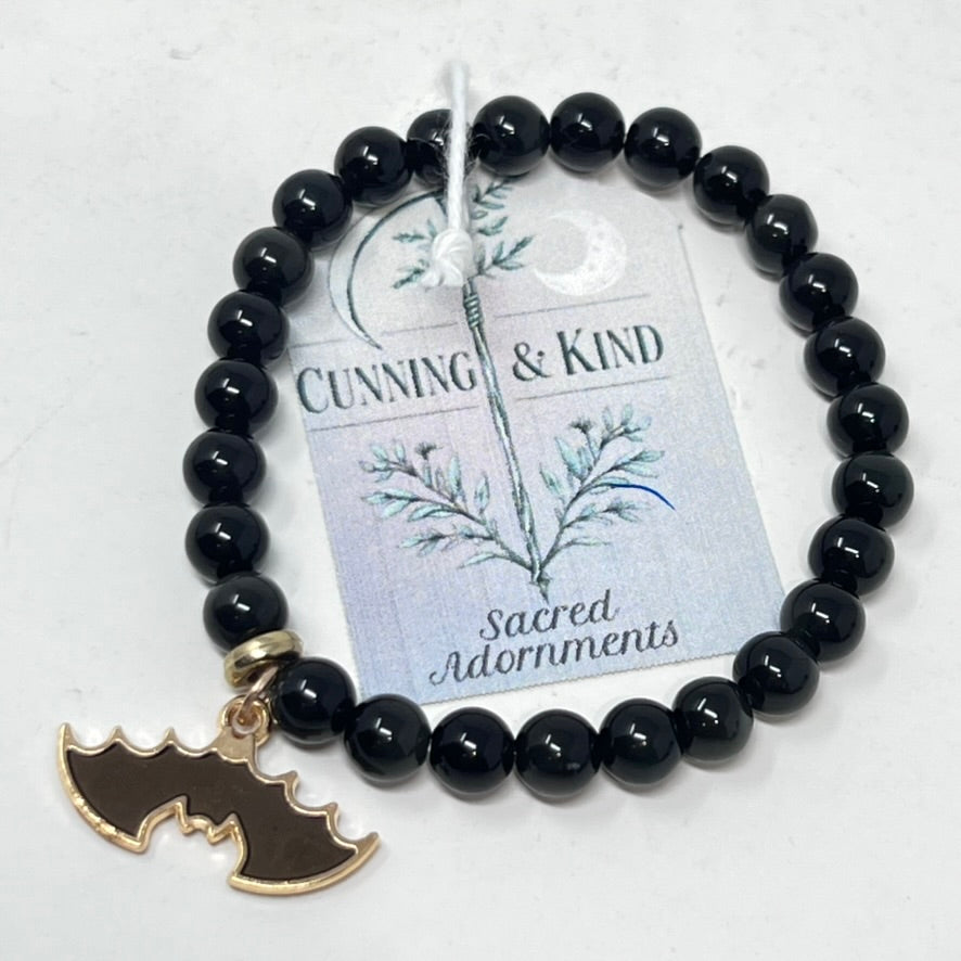 Bracelet by Cunning & Kind - Black Bat