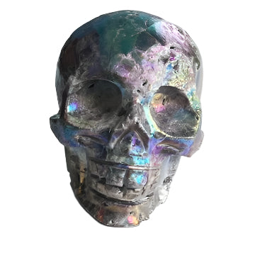 Skull - Sphalerite Aura Titanium