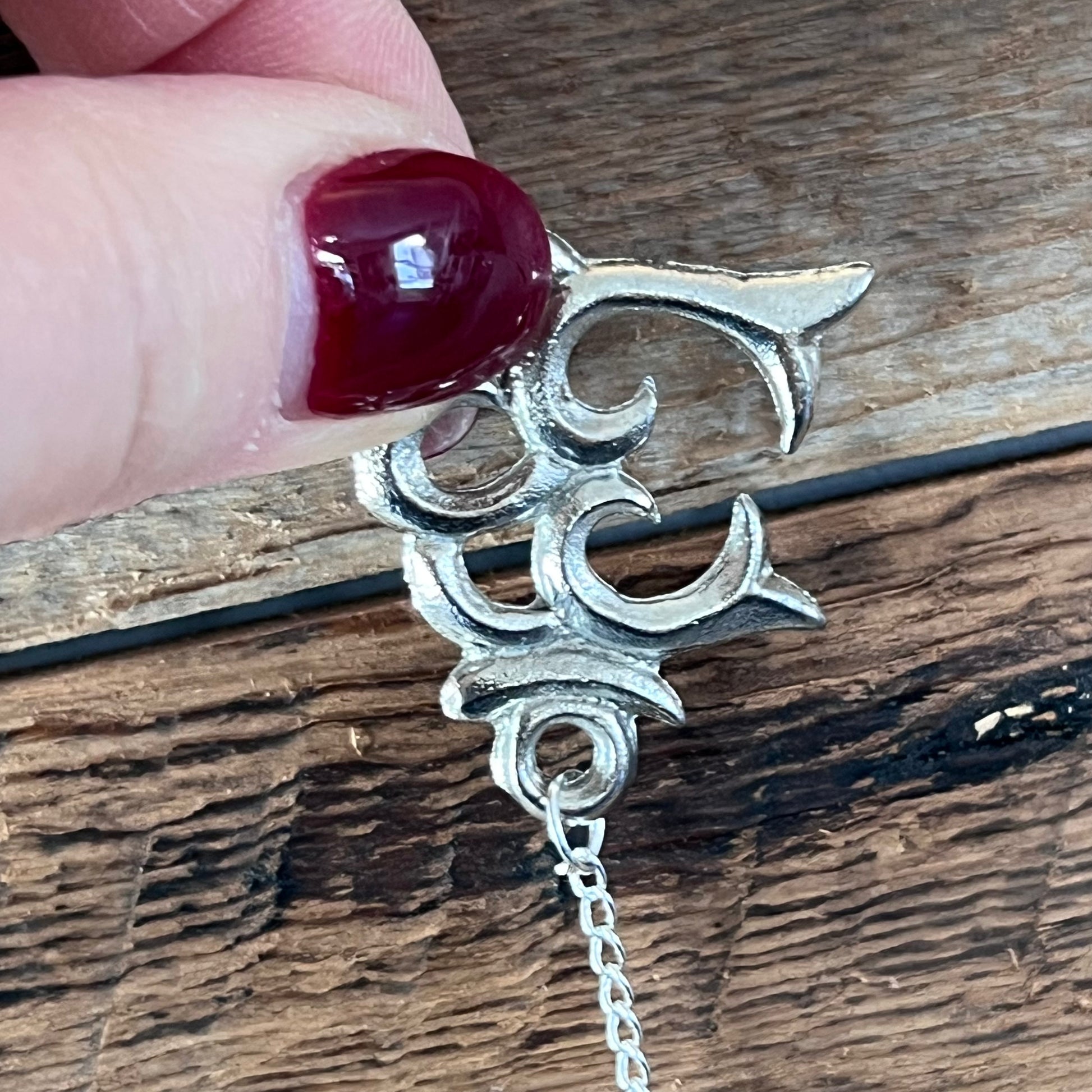 Pendulum - Faceted Clear Quartz with Om