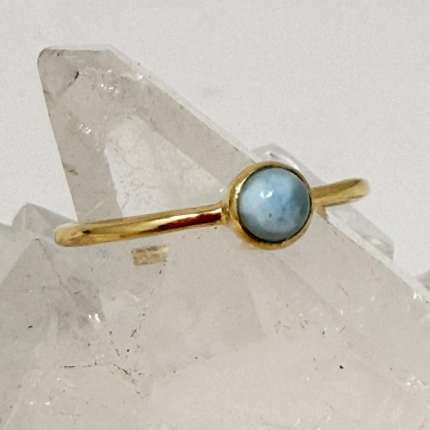 Gold Ring - Aquamarine