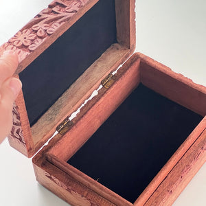 Wooden Box - Carved Tree of Life