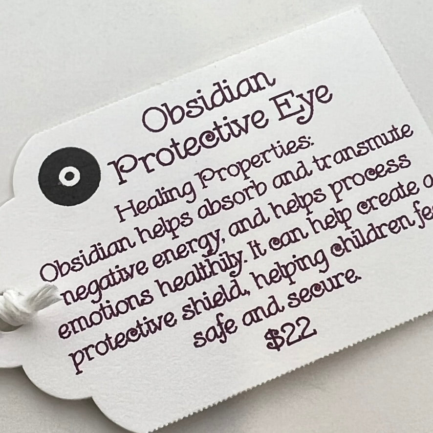 Bracelet Mini Mystic by SoulSkin - Black Obsidian & Protective Eye