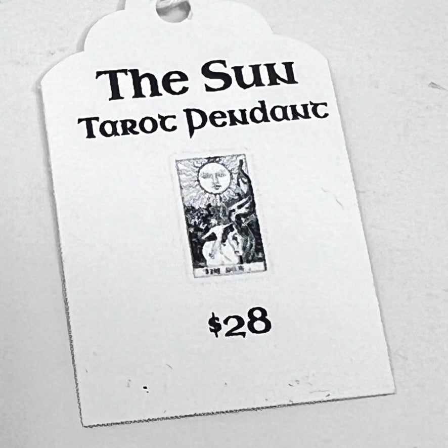 Tarot Pendant - The Sun (Gold Plated Stainless Steel)