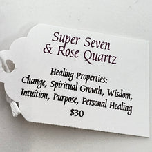 Load image into Gallery viewer, Bracelet by SoulSkin - Super Seven &amp; Rose Quartz
