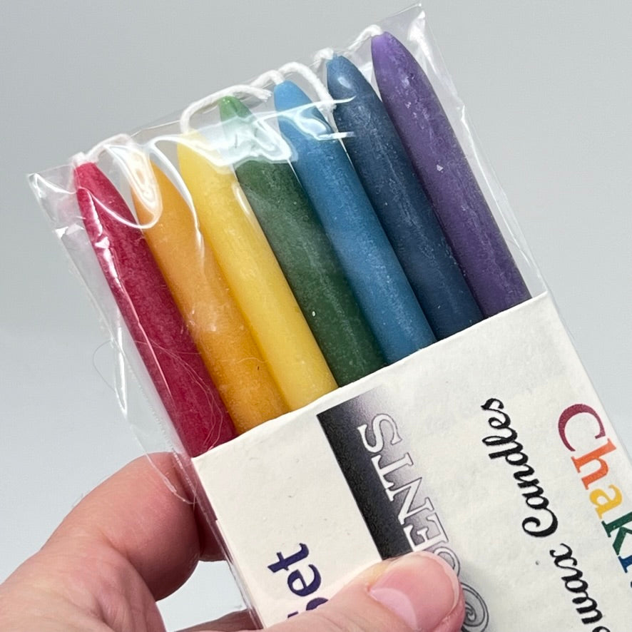 Candles - Beeswax Chakra Set (Hanukkah Set)