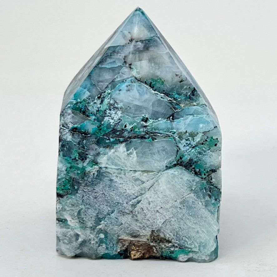 Chrysocolla - Rough Base/Top Polished