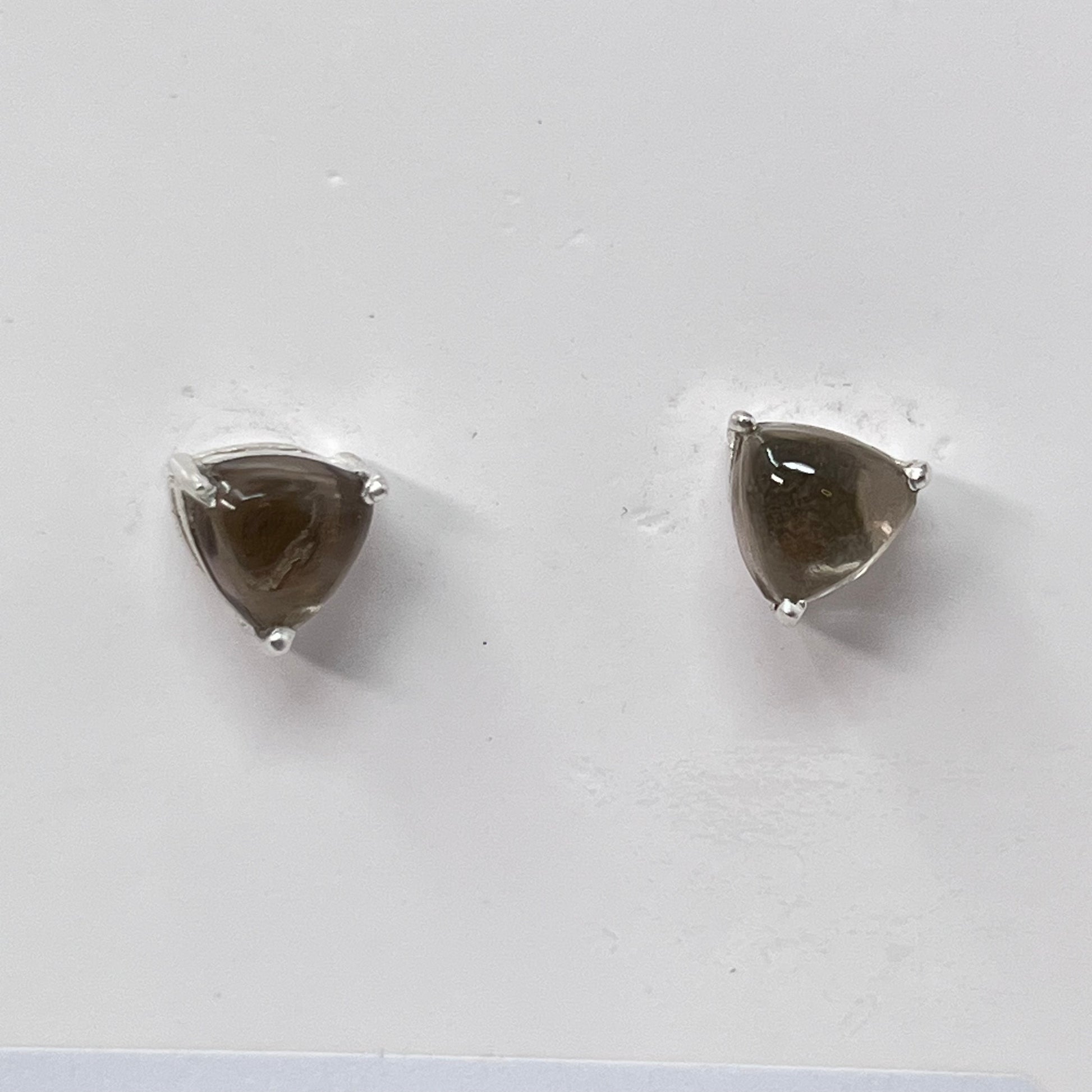 Earrings - Smoky Quartz (Triangle)
