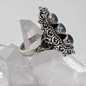 Ring - Rainbow Moonstone Size 9