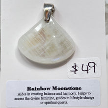 Load image into Gallery viewer, Pendant - Rainbow Moonstone
