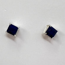 Load image into Gallery viewer, Earrings - Lapis Lazuli (square)

