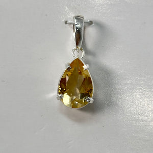 Pendant - Citrine (Faceted Teardrop)