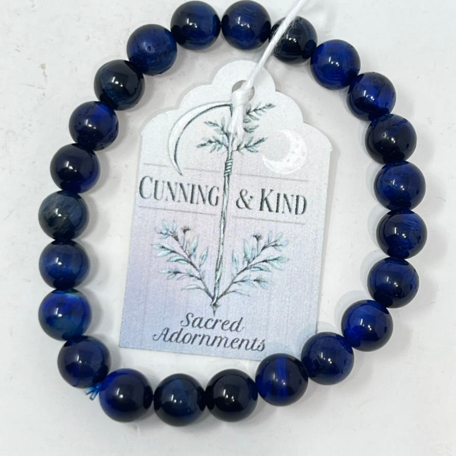 Bracelet by Cunning & Kind - Blue Tigers Eye