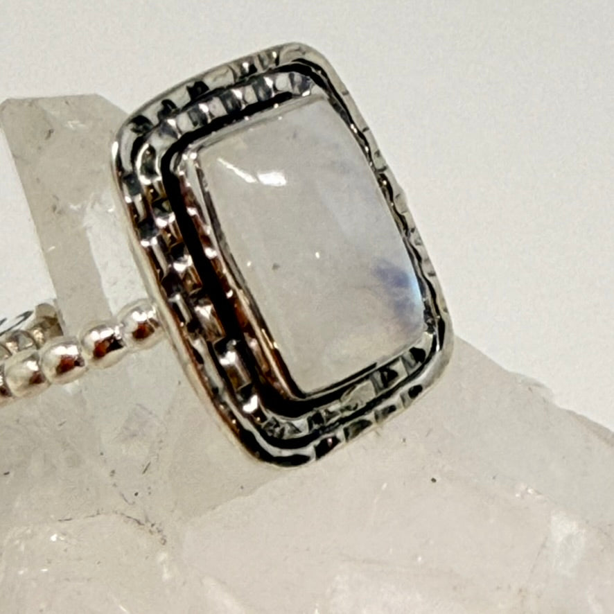 Ring - Rainbow Moonstone - Size 12