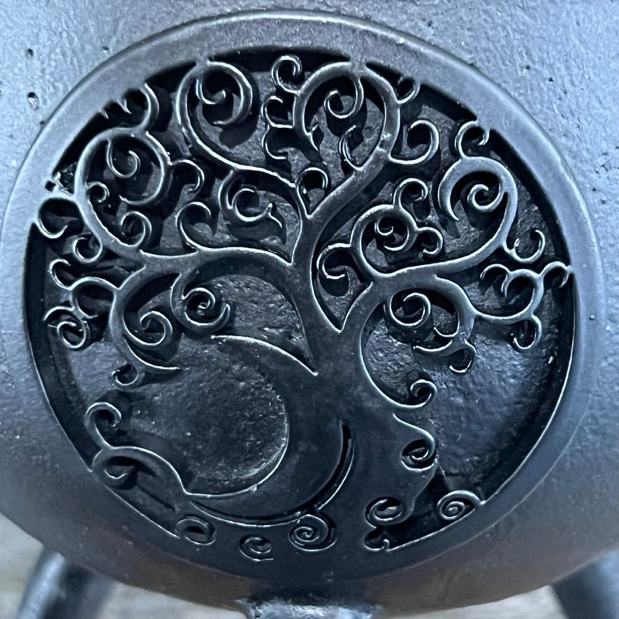 Cauldron - Cast Iron Black Tree of Life 4