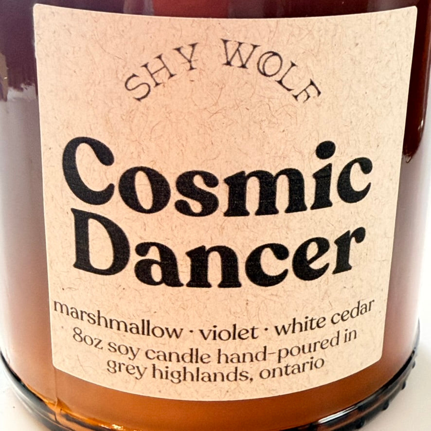 Shy Wolf Candle - Cosmic Dancer